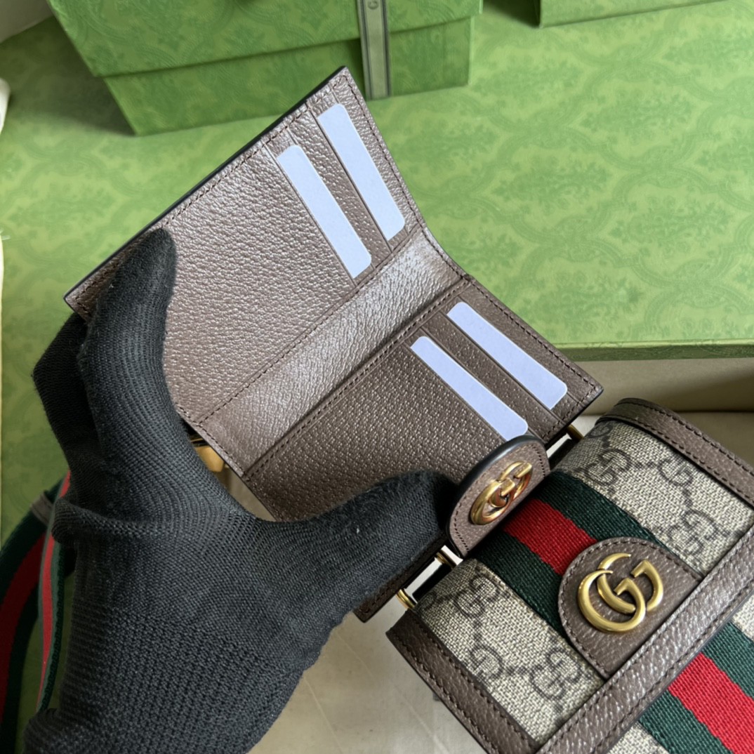 G*u*i ophidia gg mini bag and detachable wallet