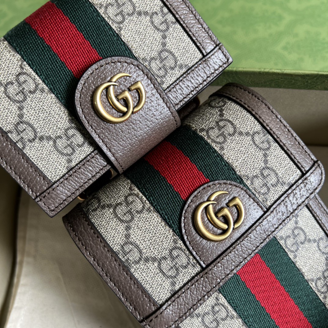 G*u*i ophidia gg mini bag and detachable wallet