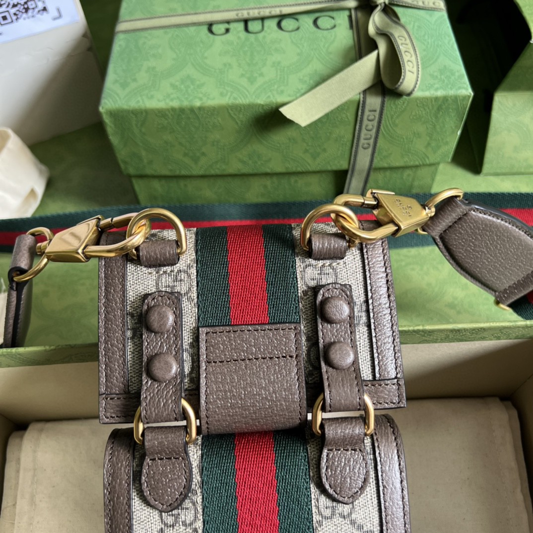 G*u*i ophidia gg mini bag and detachable wallet
