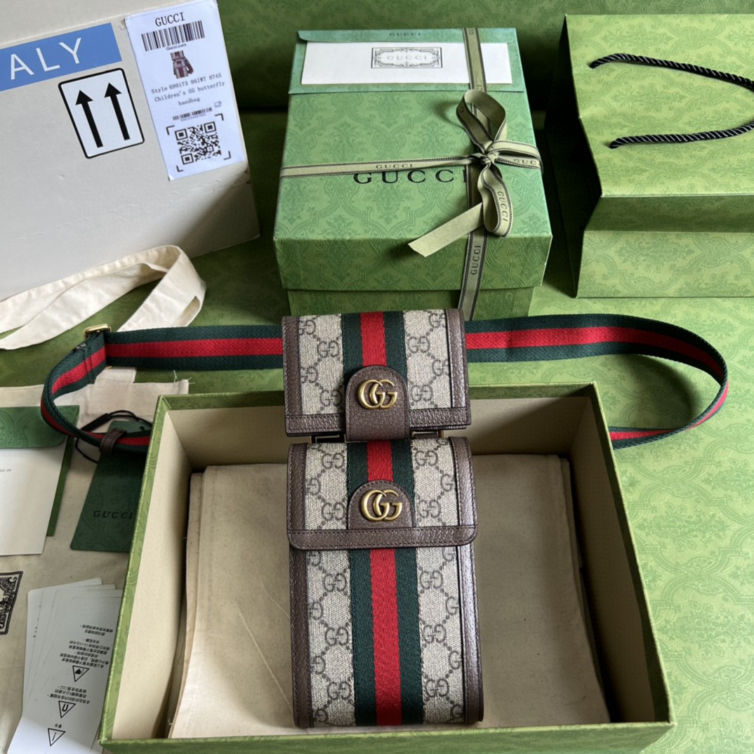 G*u*i ophidia gg mini bag and detachable wallet