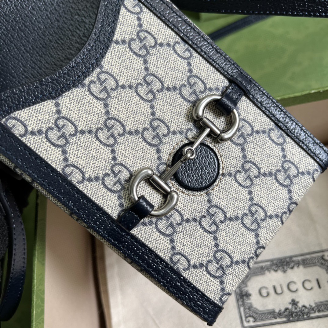 G*u*i G*u*i horsebit 1955 mini bag