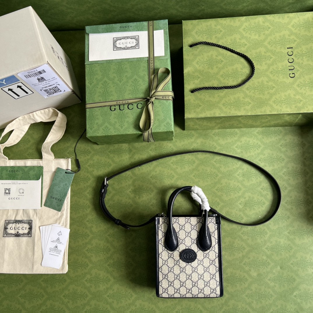 G*u*i mini tote bag with interlocking g