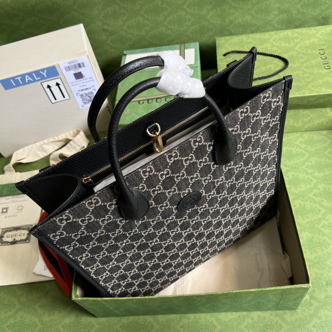 G*u*i medium tote bag with interlocking g
