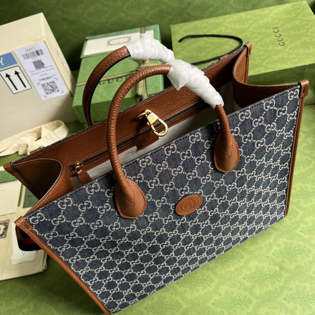 G*u*i medium tote bag with interlocking g