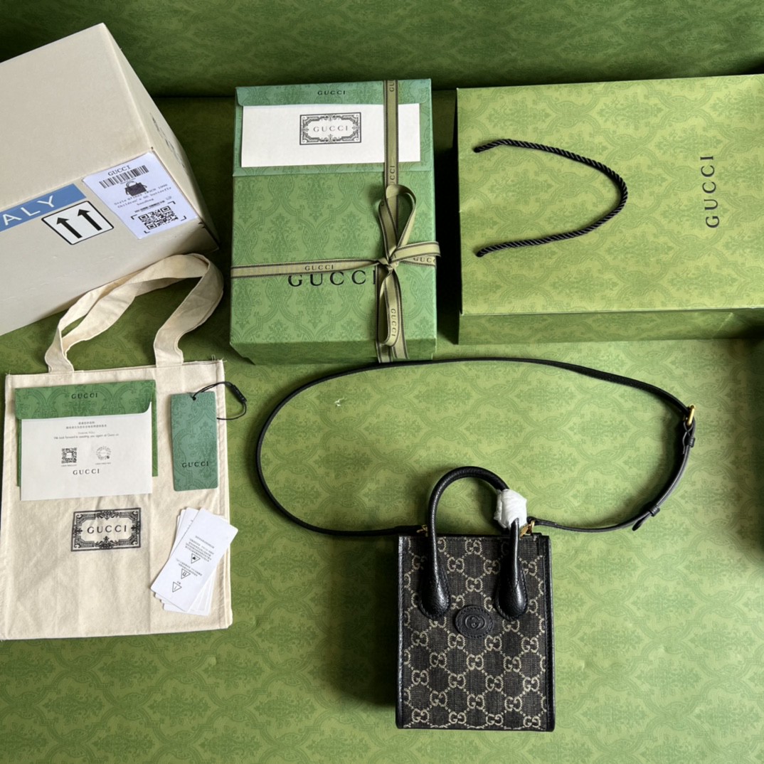 G*u*i mini tote bag with interlocking g