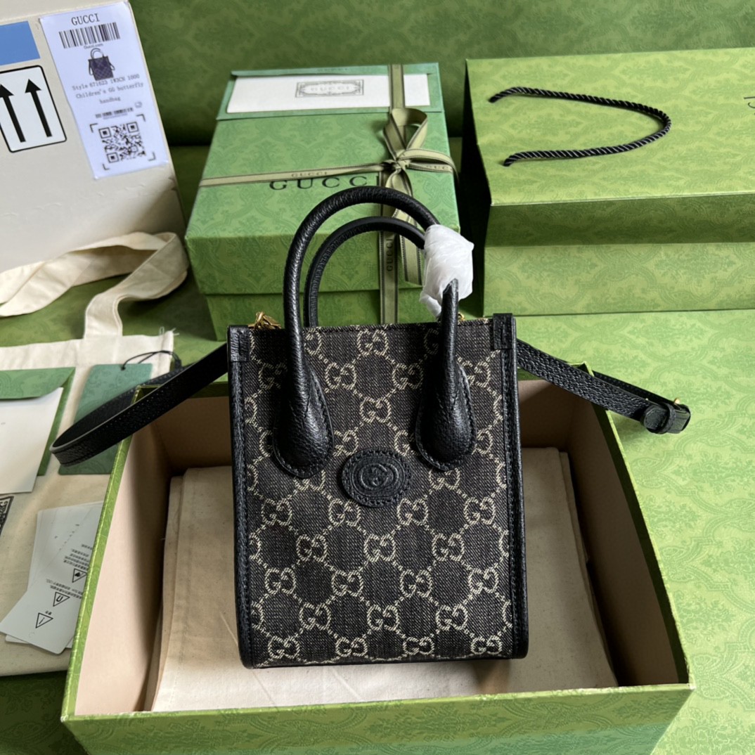G*u*i mini tote bag with interlocking g