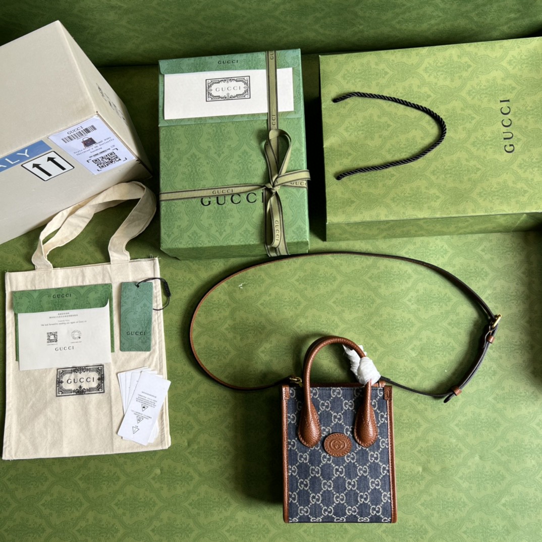 G*u*i mini tote bag with interlocking g
