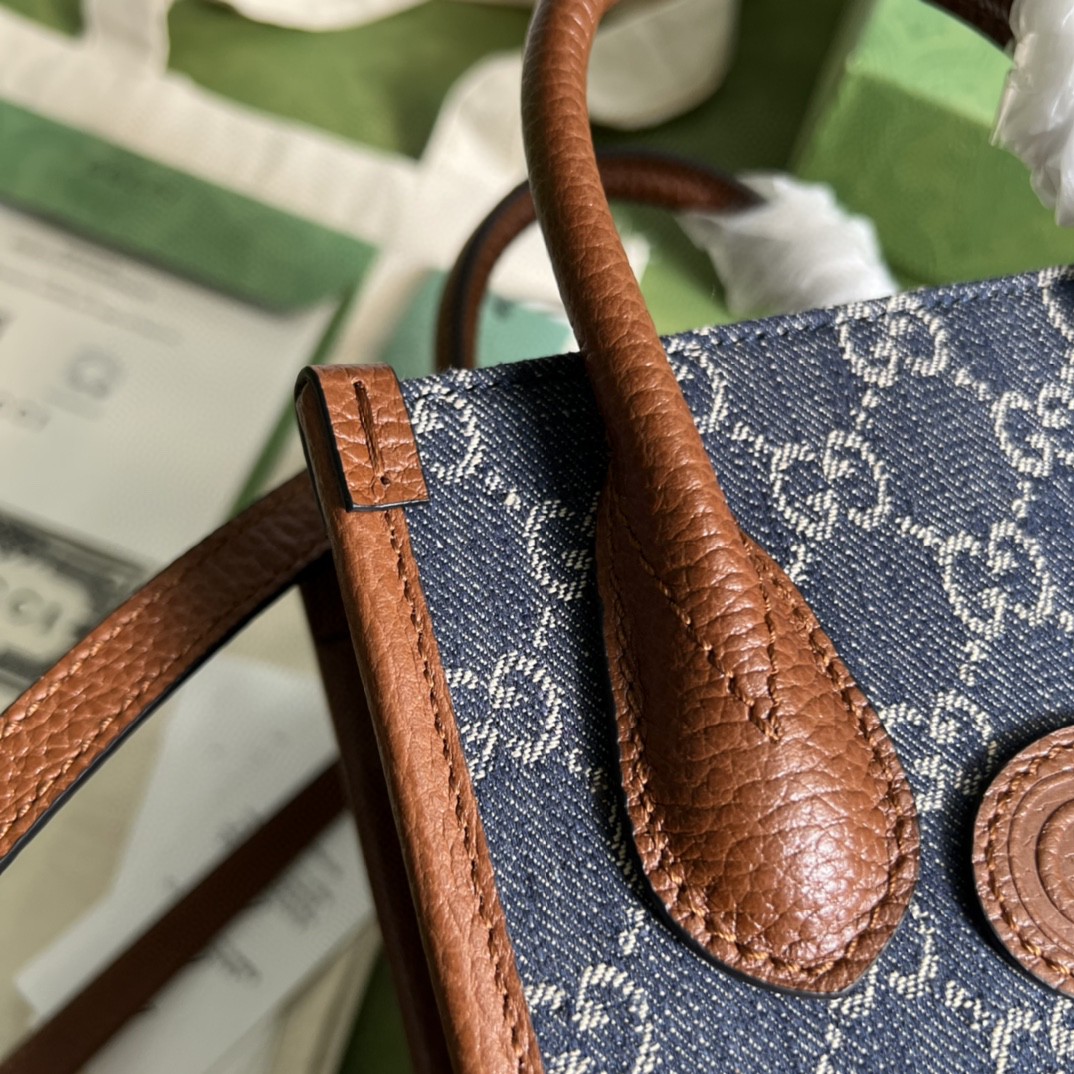 G*u*i mini tote bag with interlocking g