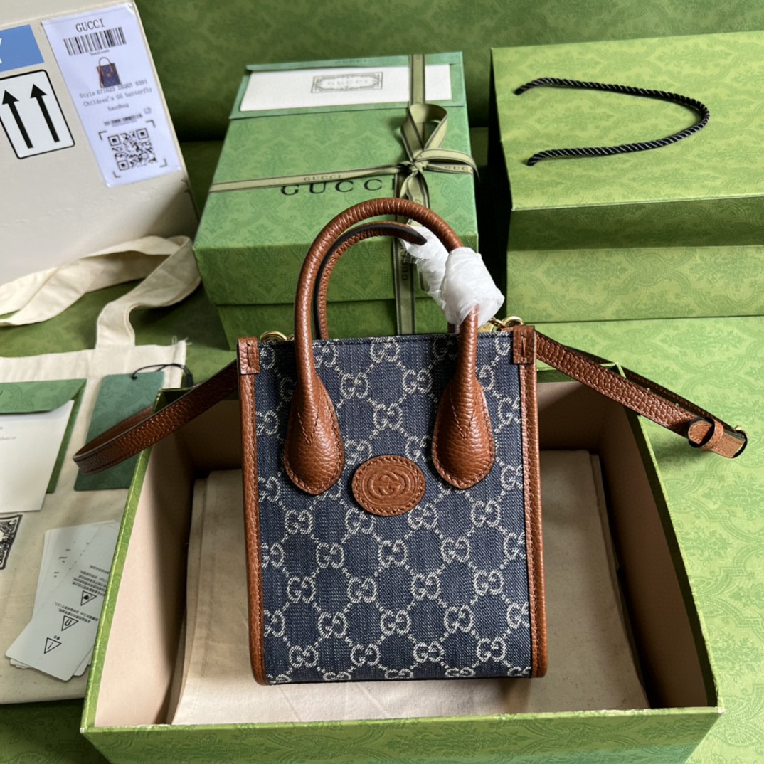 G*u*i mini tote bag with interlocking g