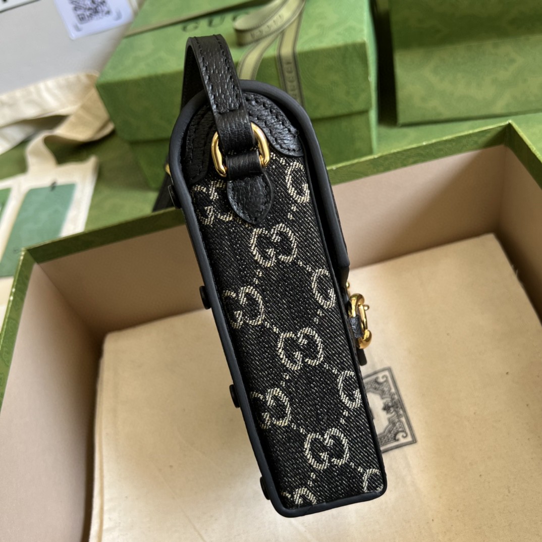 G*u*i G*u*i horsebit 1955 mini bag
