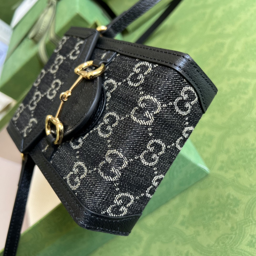 G*u*i G*u*i horsebit 1955 mini bag