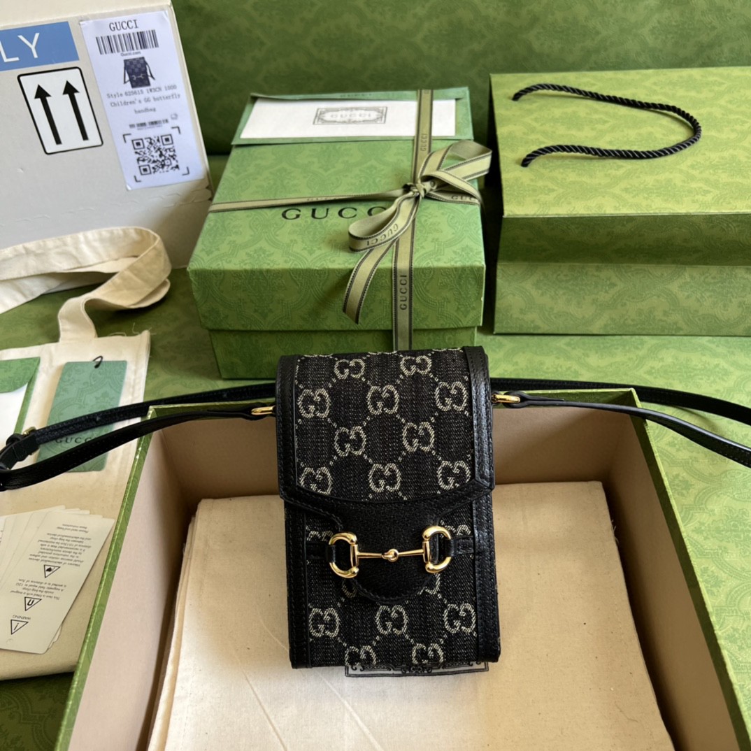 G*u*i G*u*i horsebit 1955 mini bag