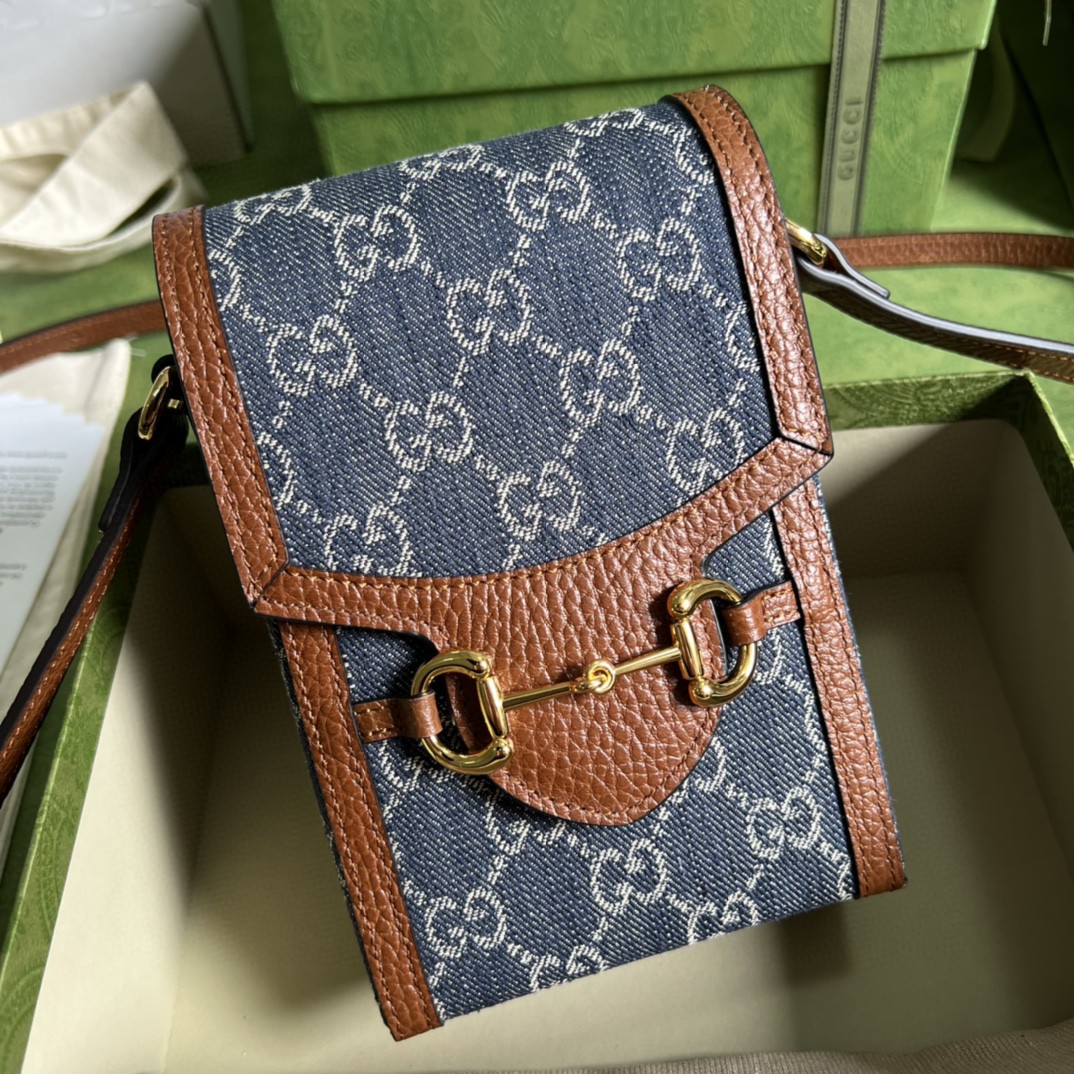 G*u*i G*u*i horsebit 1955 mini bag