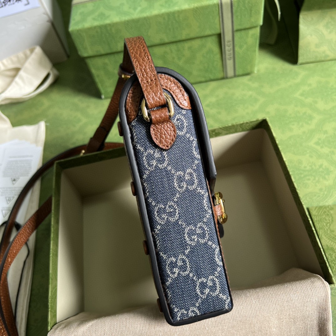 G*u*i G*u*i horsebit 1955 mini bag