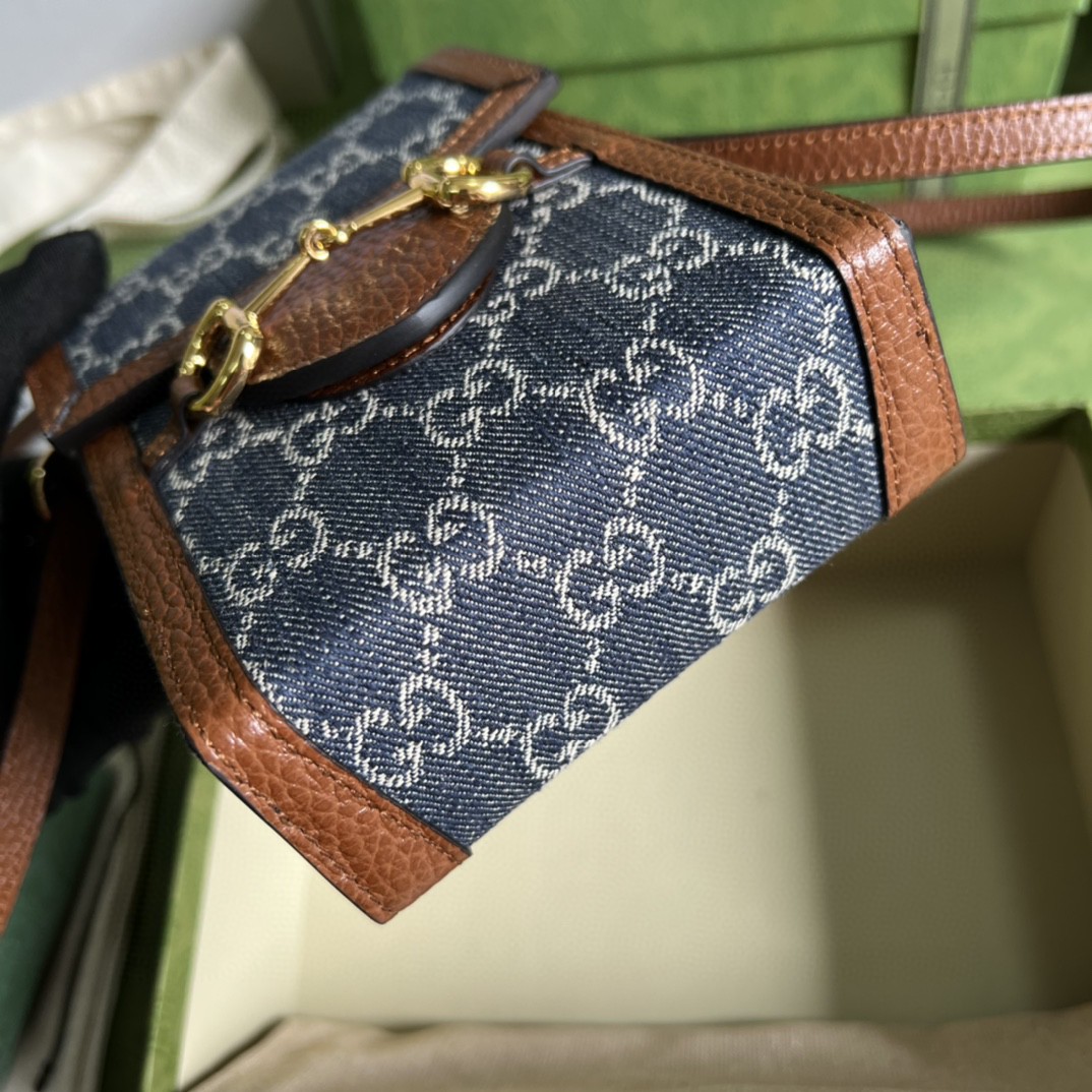 G*u*i G*u*i horsebit 1955 mini bag