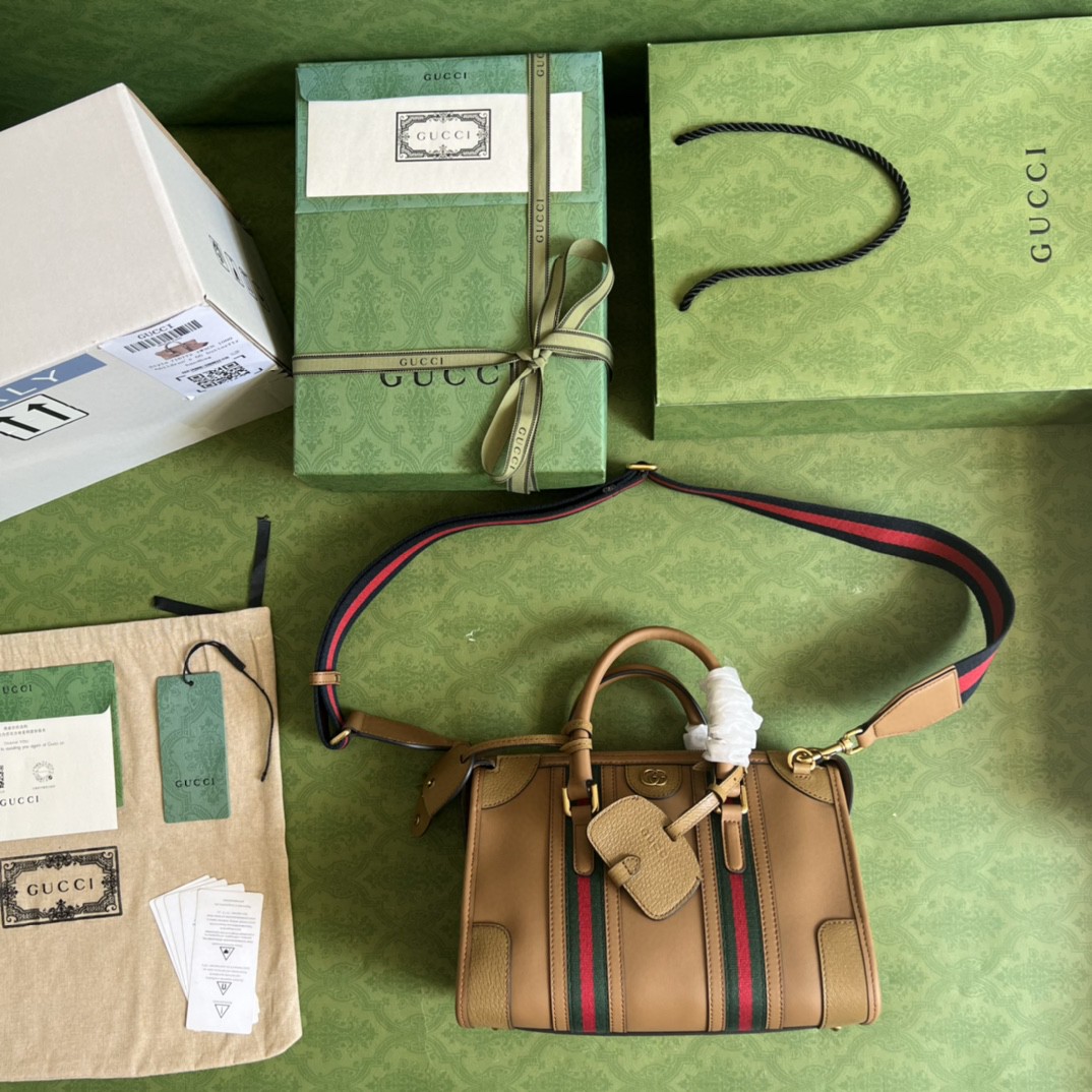 G*u*i small double g top-handle bag
