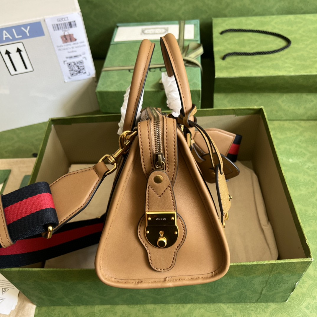 G*u*i small double g top-handle bag