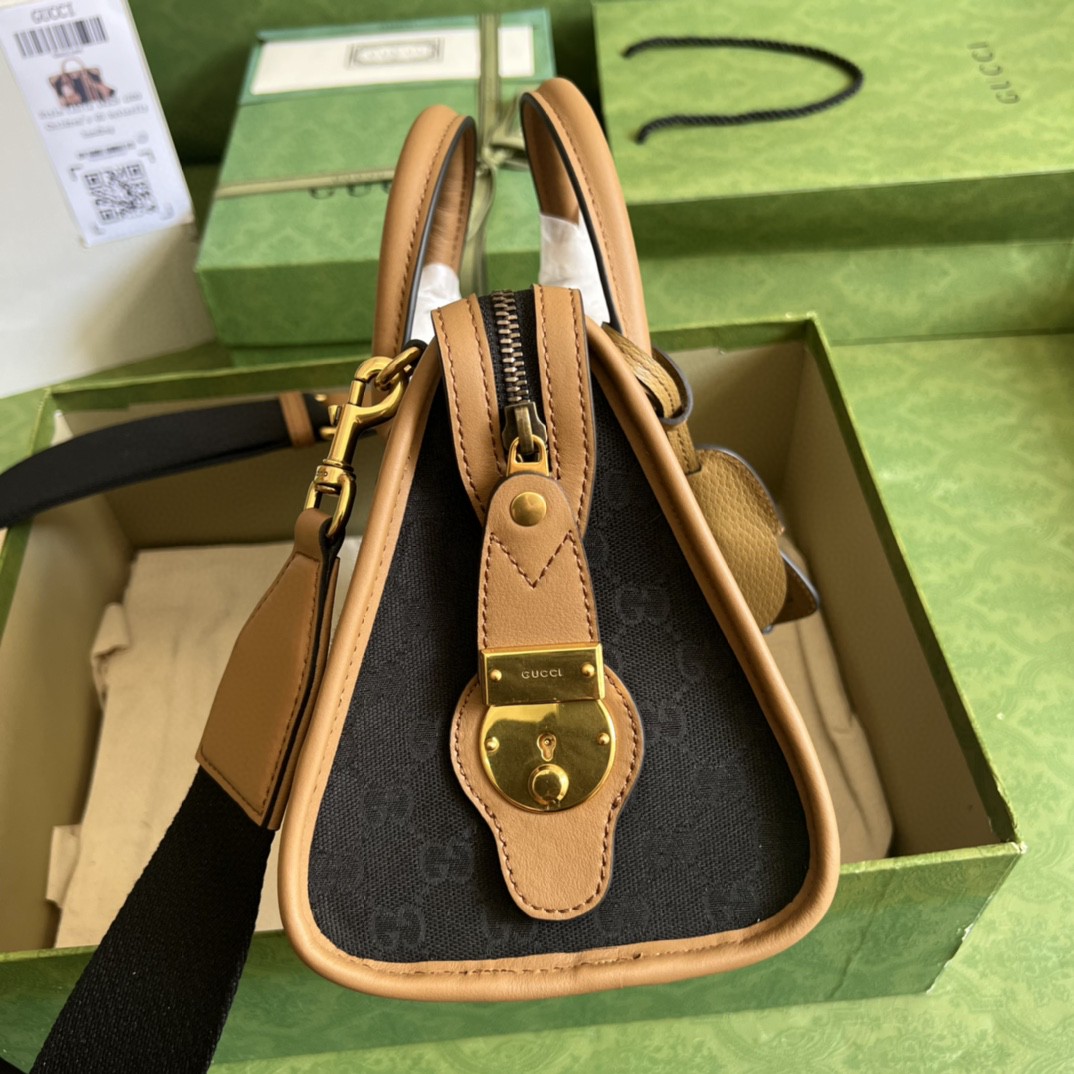 G*u*i small double g top-handle bag