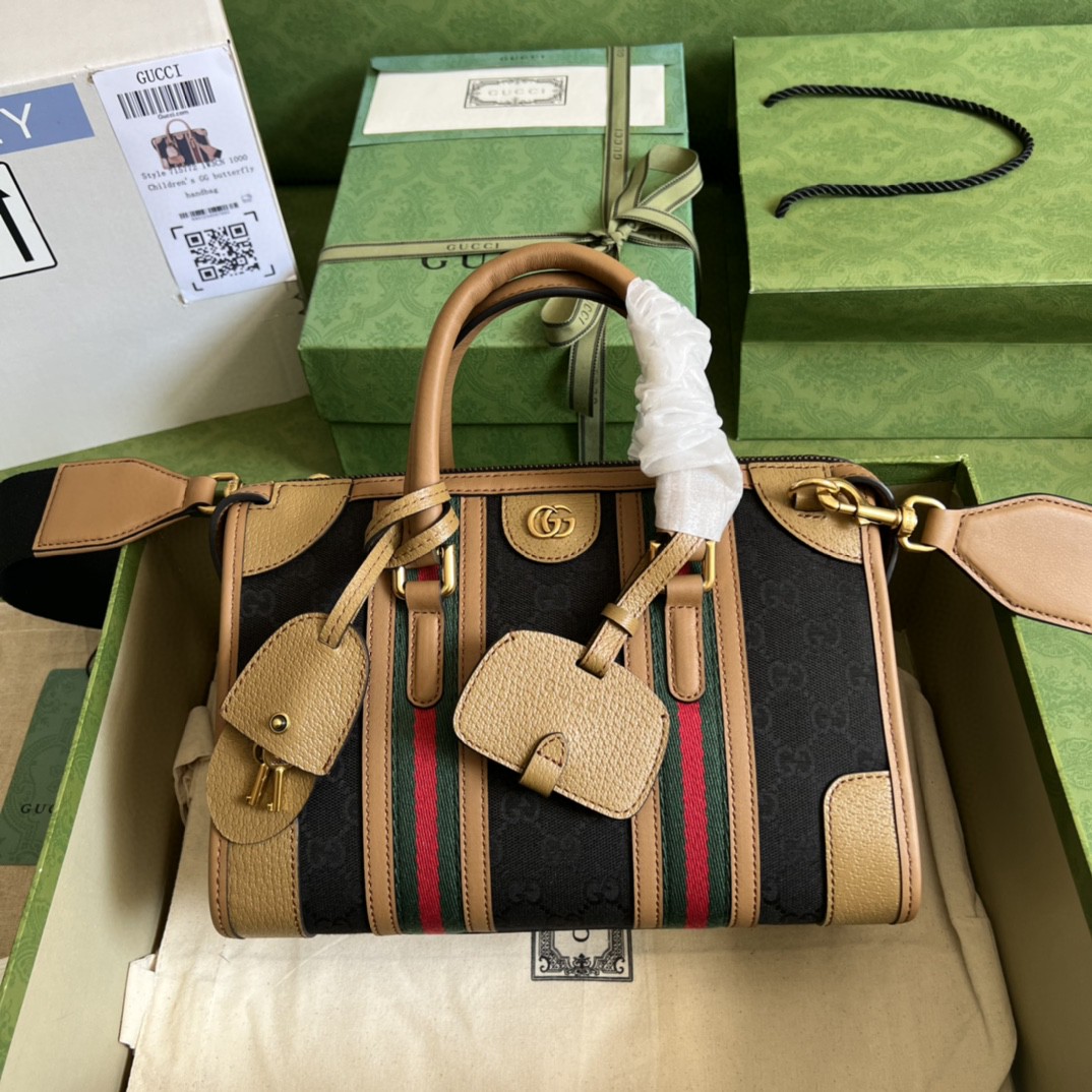 G*u*i small double g top-handle bag