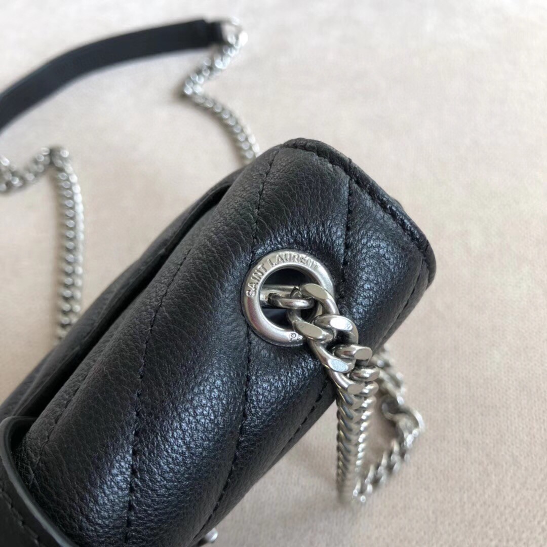 YSL Chevron Monogram Classic Baby Chain Bag