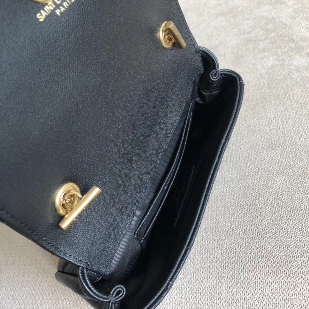 YSL Chevron Monogram Classic Baby Chain Bag