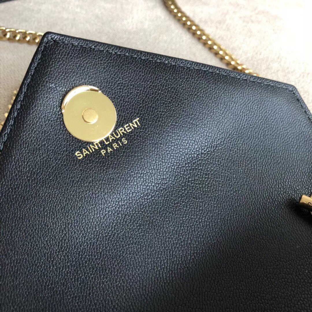 YSL Chevron Monogram Classic Baby Chain Bag