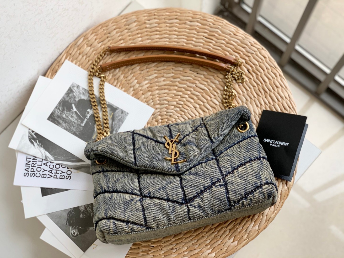 YSL PUFFER SMALL CHAIN BAG