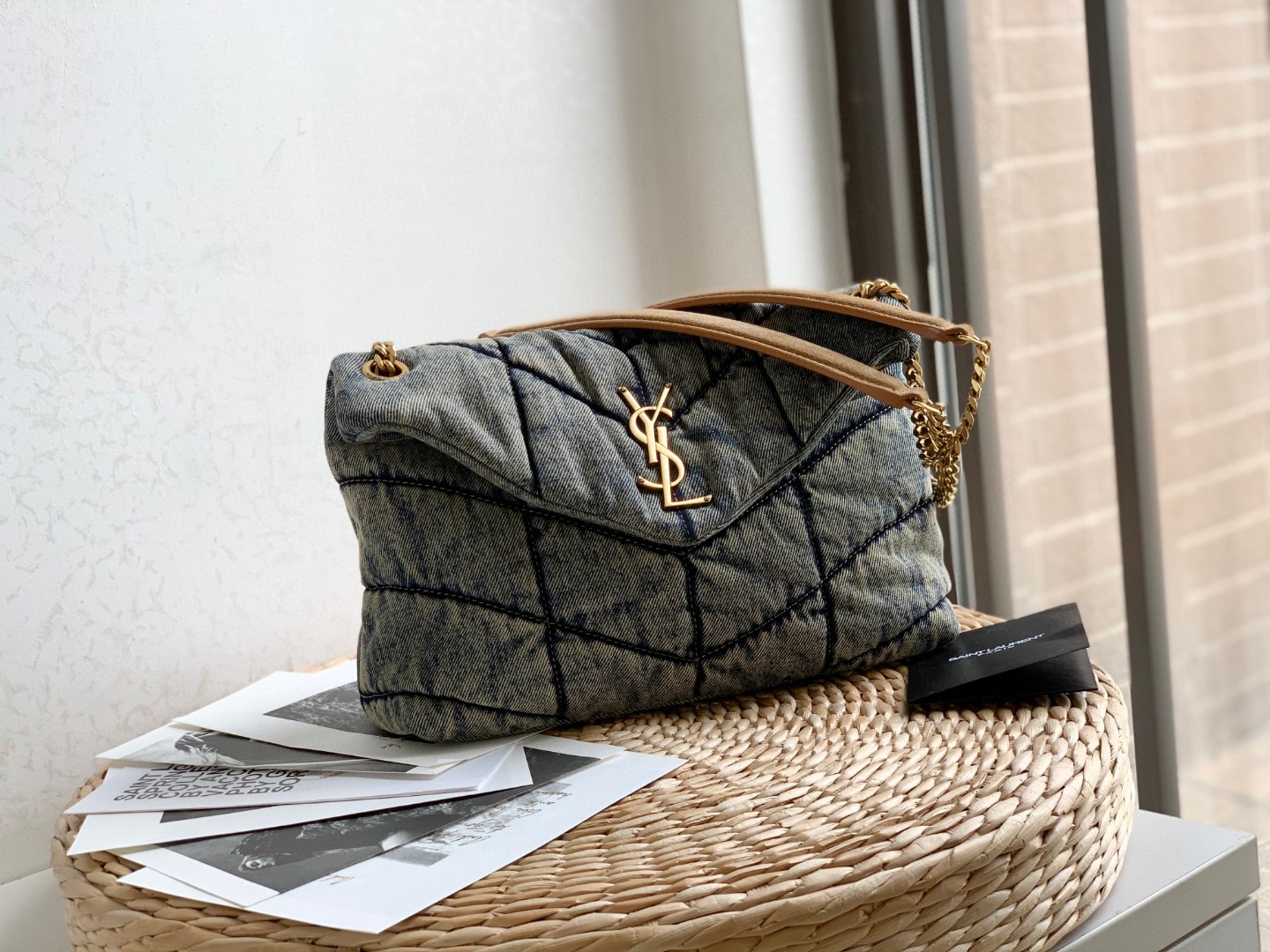YSL PUFFER SMALL CHAIN BAG