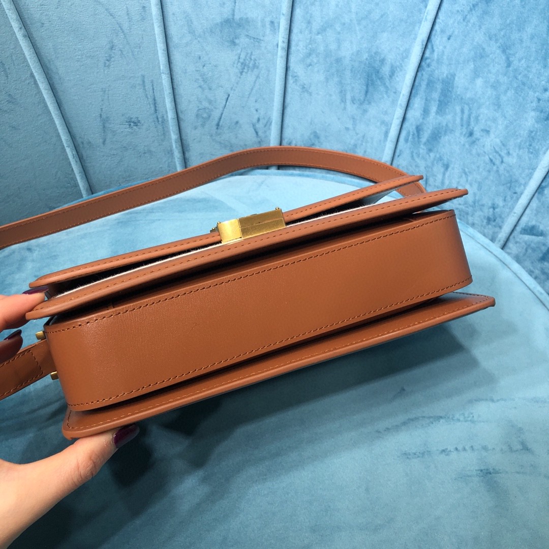 YSL SOLFERINO MEDIUM SATCHEL IN CANVAS AND BOX SAINT LAURENT LEATHER