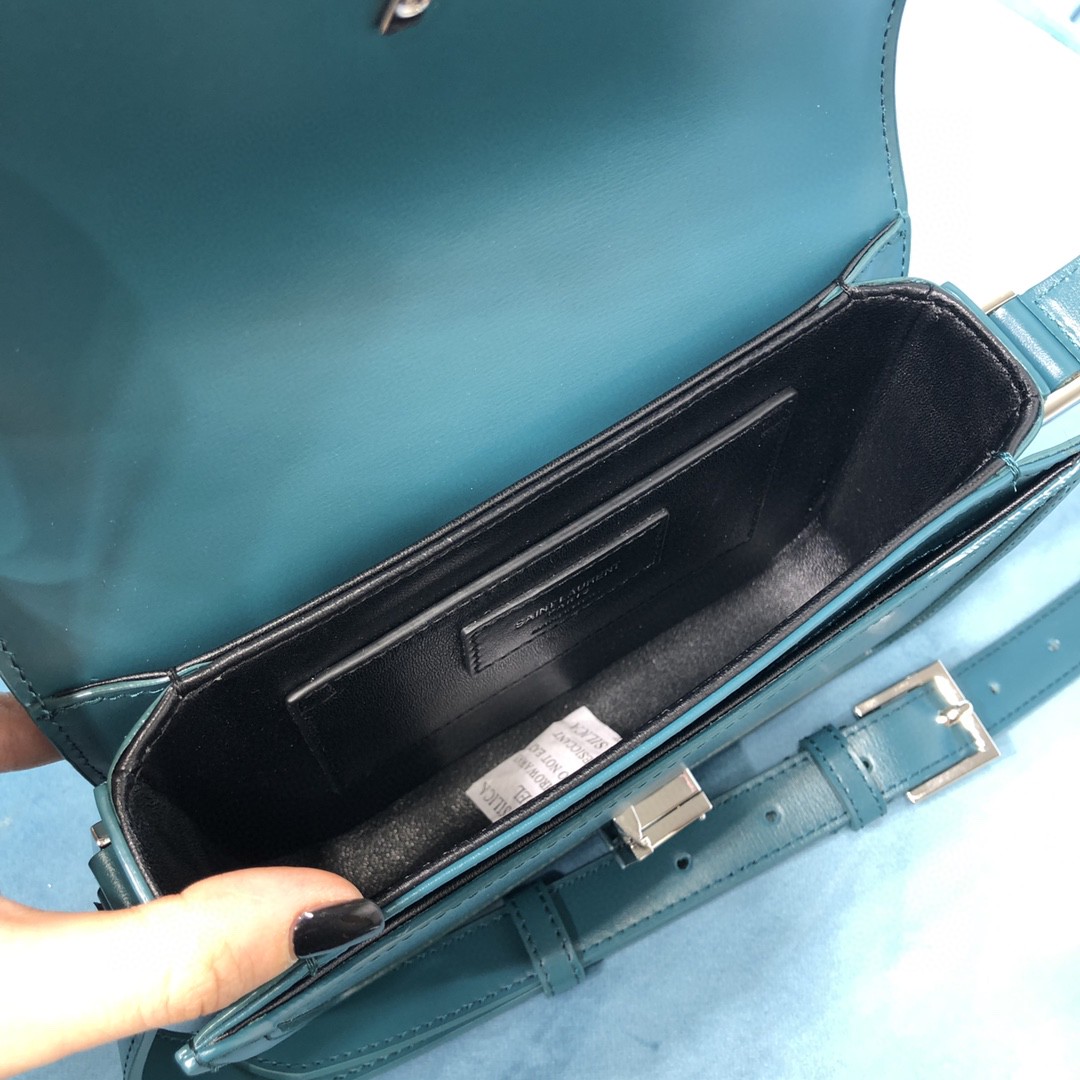 YSL SOLFERINO SMALL SATCHEL IN BOX SAINT LAURENT LEATHER
