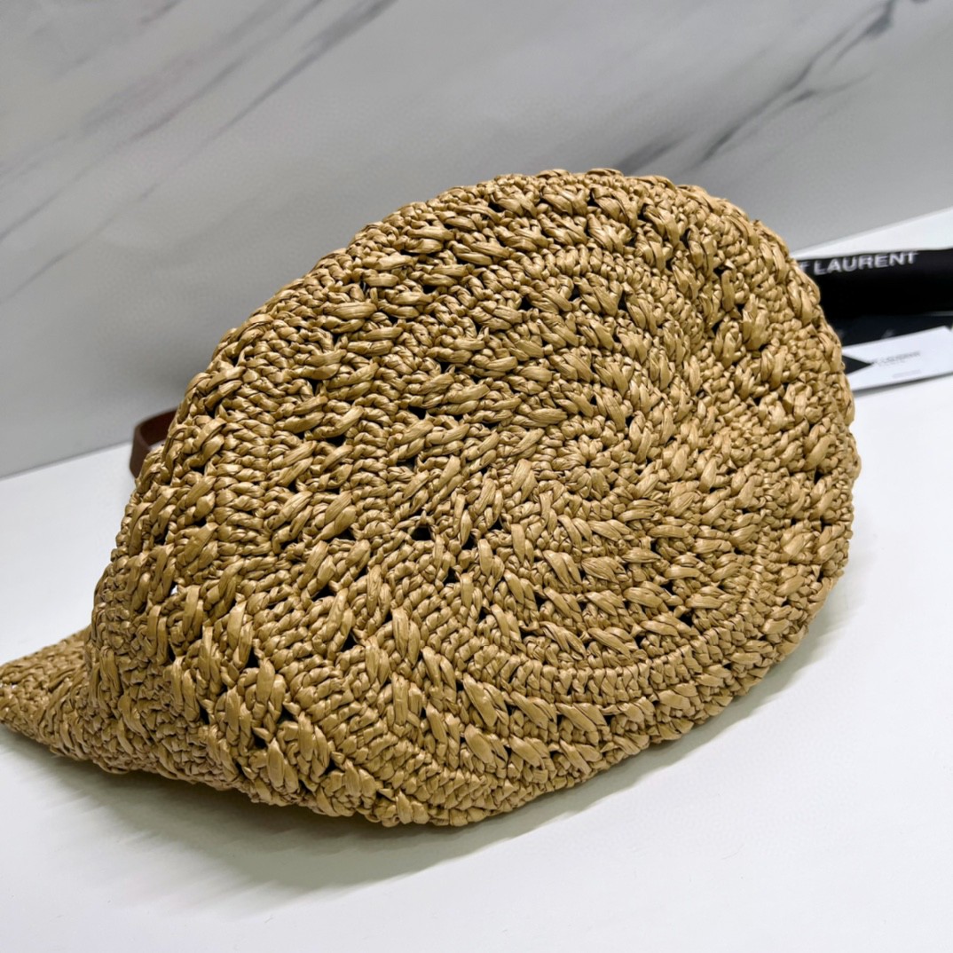 YSL PANIER SMALL BAG IN CROCHET RAFFIA