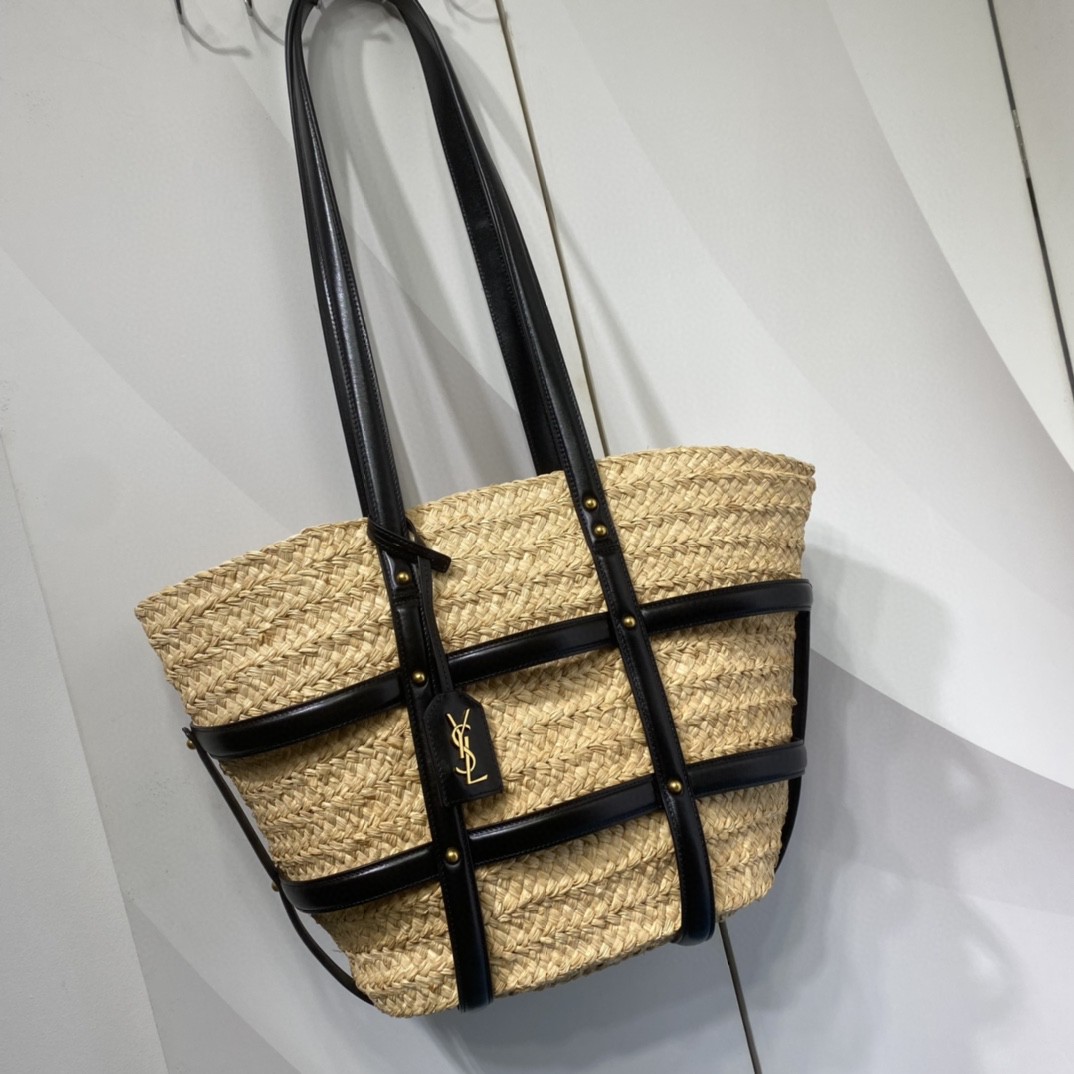 YSL Panier woven tote bag