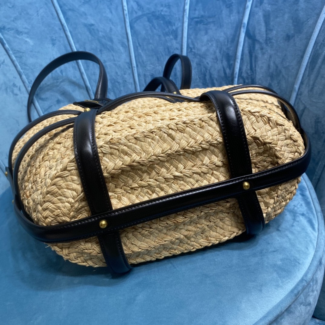 YSL Panier woven tote bag