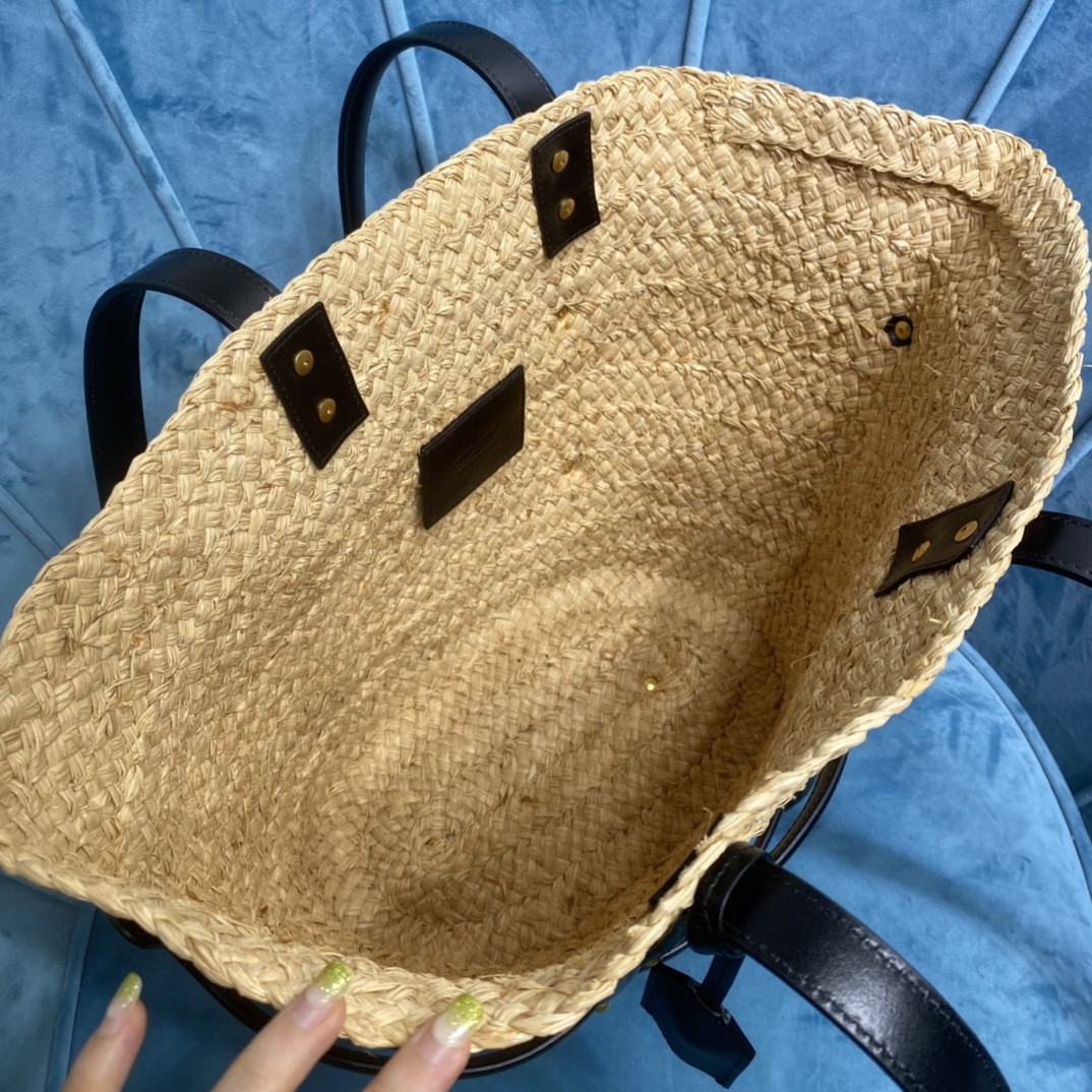 YSL Panier woven tote bag