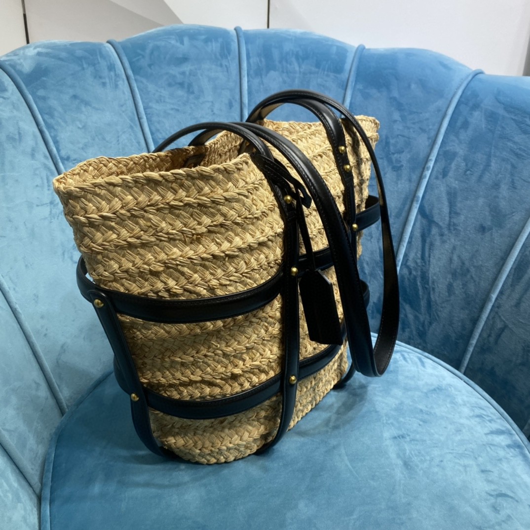 YSL Panier woven tote bag