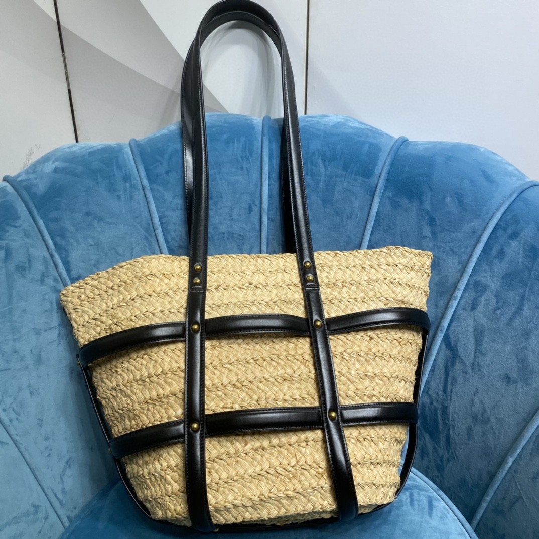 YSL Panier woven tote bag
