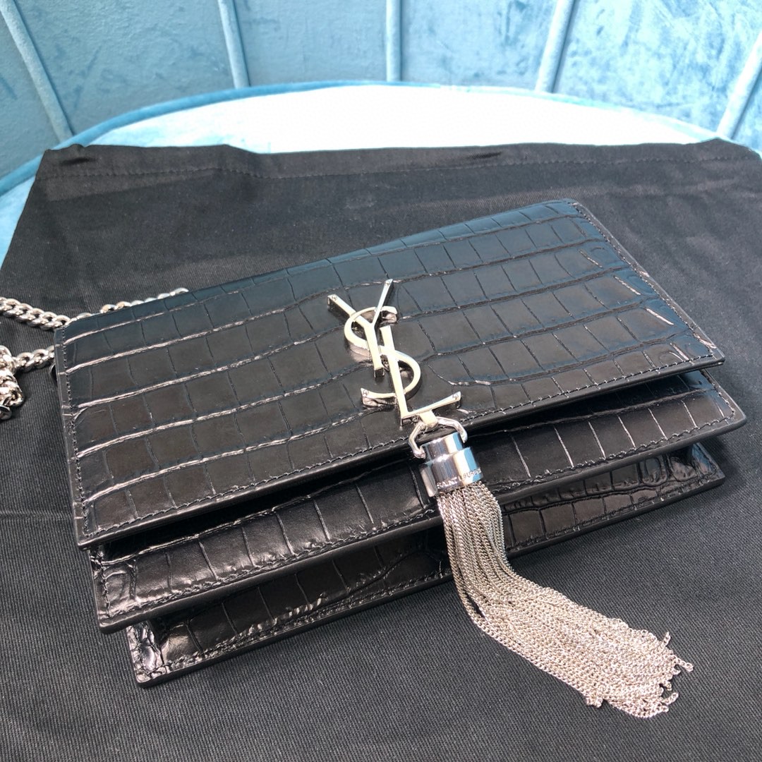 YSL KATE CHAIN WALLET WITH TASSEL