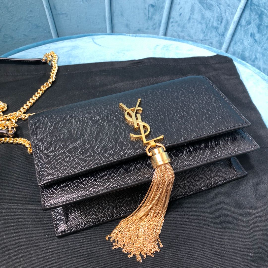 YSL KATE CHAIN WALLET WITH TASSEL