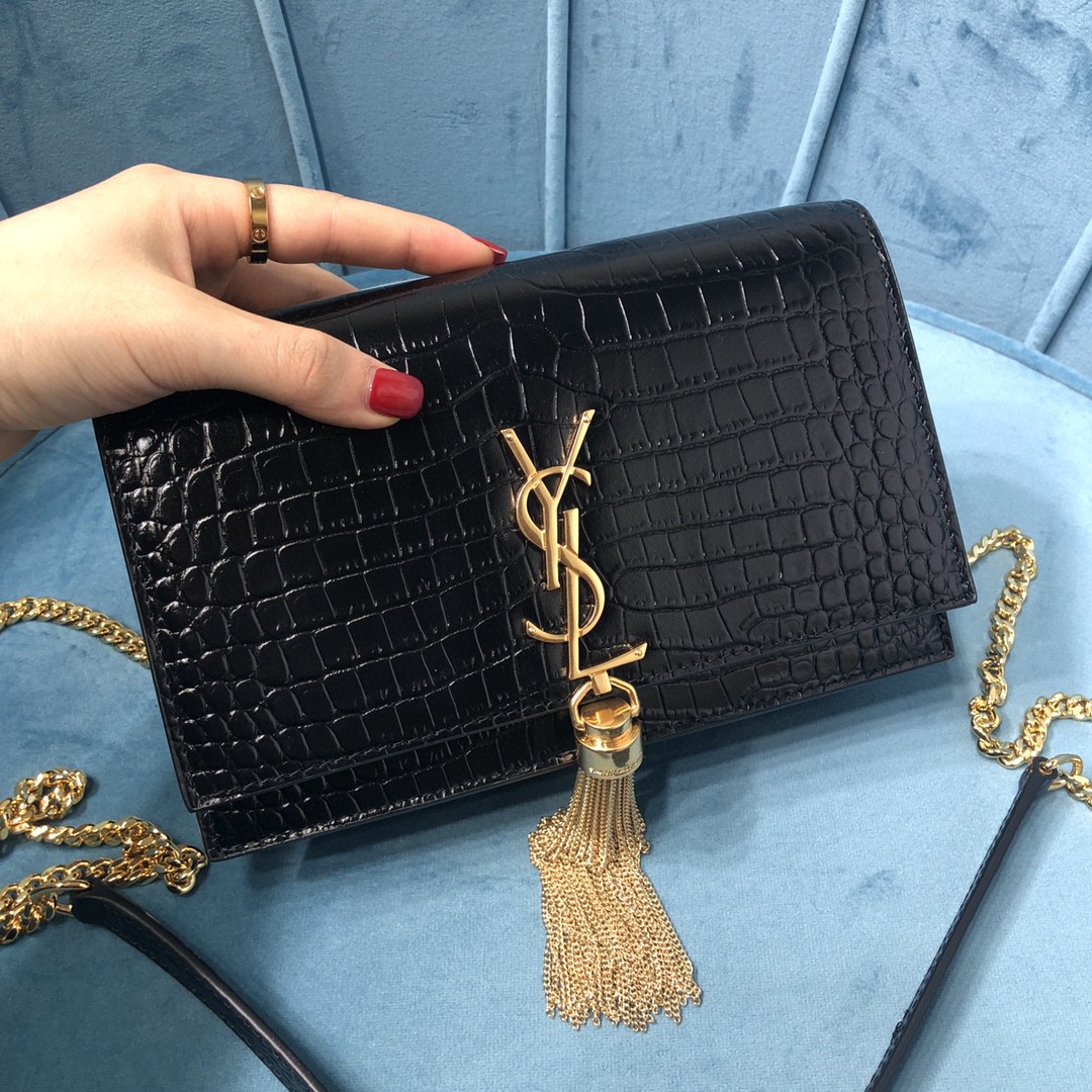 YSL KATE CHAIN WALLET WITH TASSEL