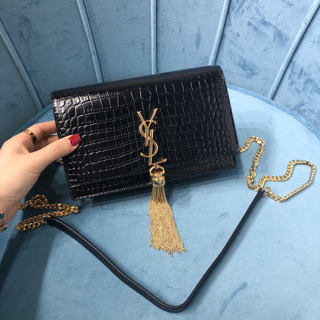 YSL KATE CHAIN WALLET WITH TASSEL