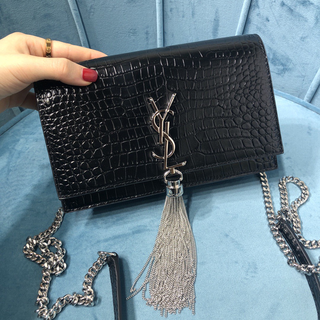 YSL KATE CHAIN WALLET WITH TASSEL