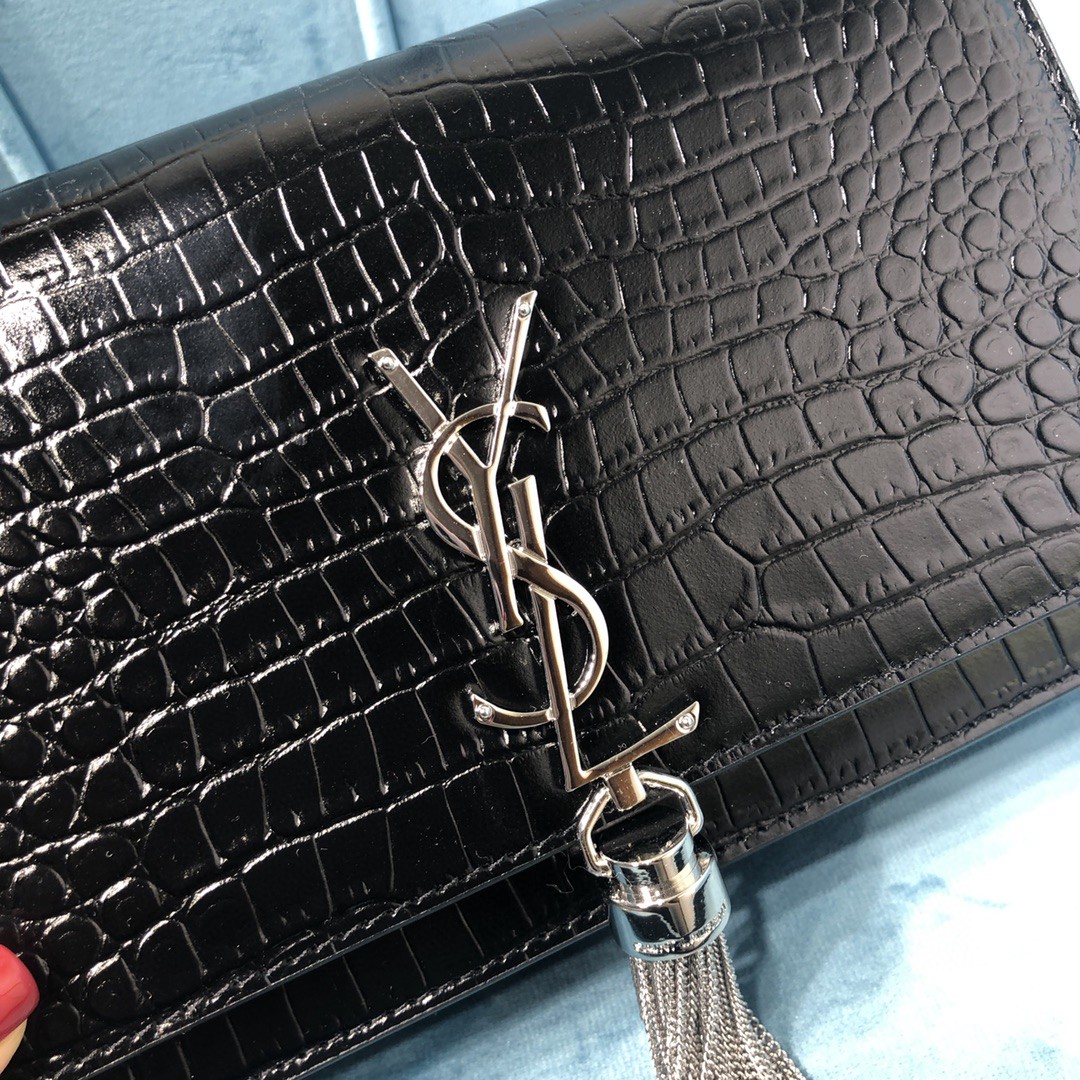 YSL KATE CHAIN WALLET WITH TASSEL