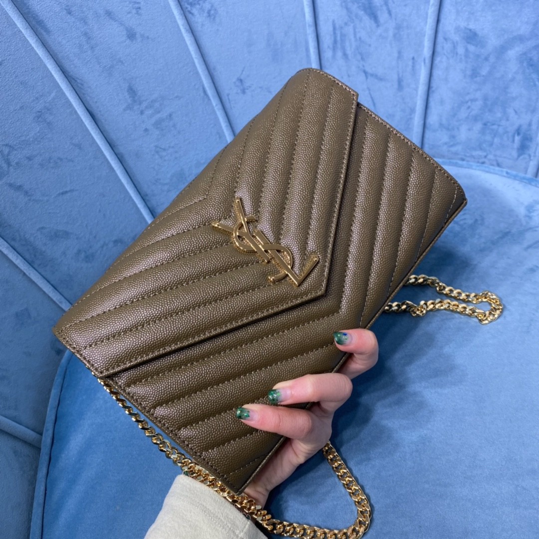 YSL CASSANDRE MATELASSÉ CHAIN WALLET