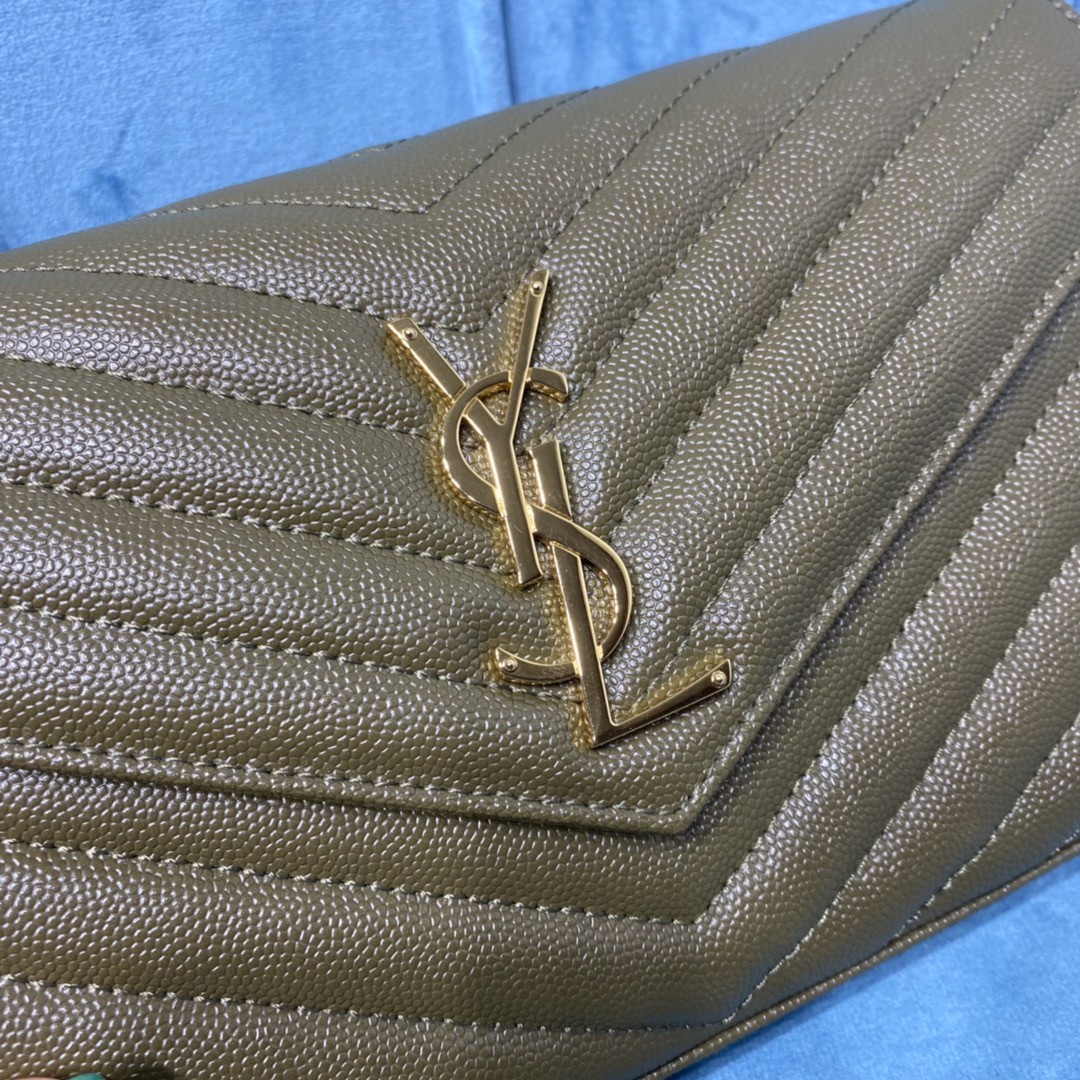 YSL CASSANDRE MATELASSÉ CHAIN WALLET
