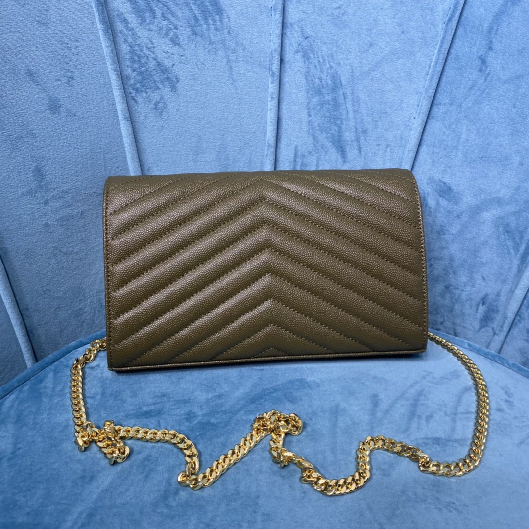 YSL CASSANDRE MATELASSÉ CHAIN WALLET