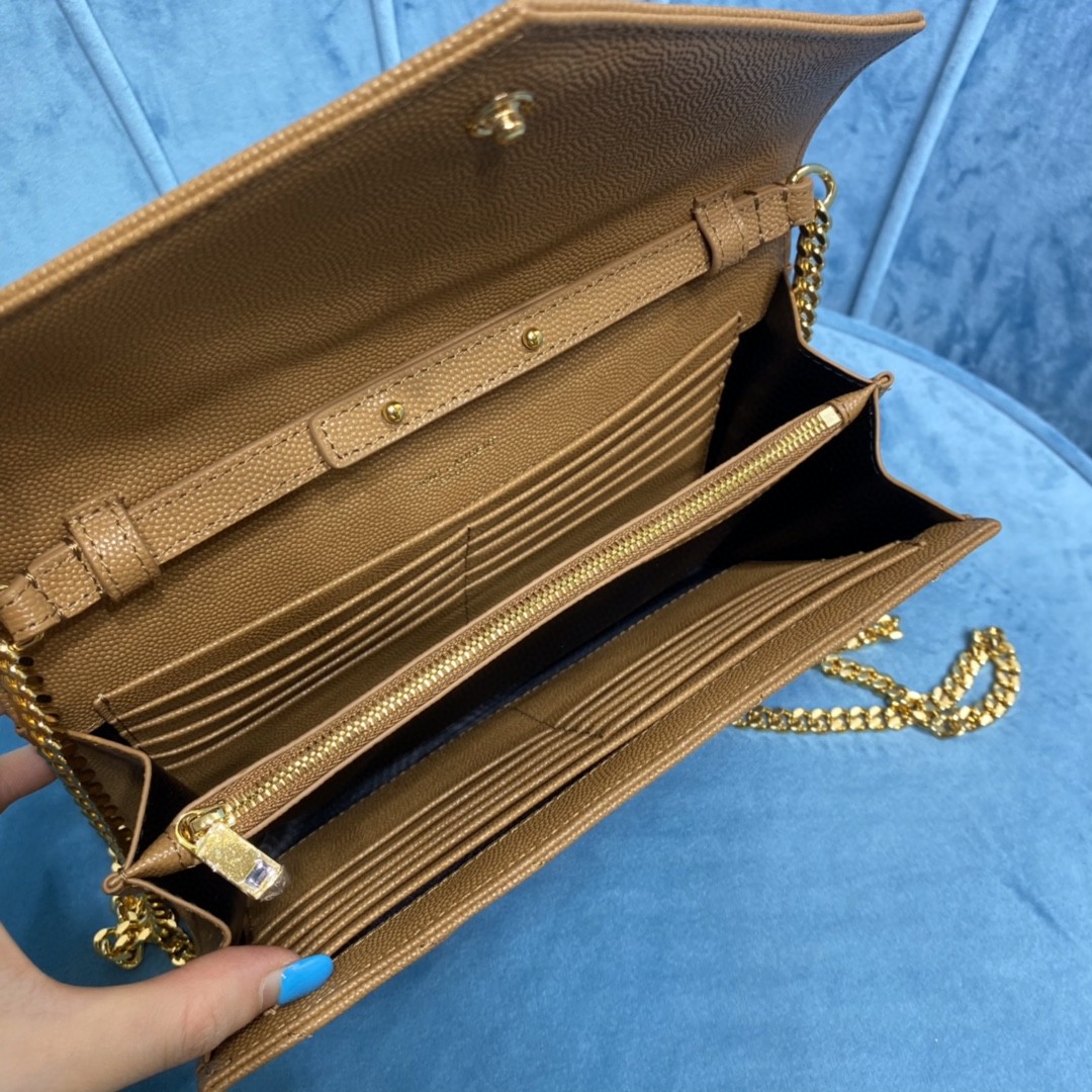 YSL CASSANDRE MATELASSÉ CHAIN WALLET