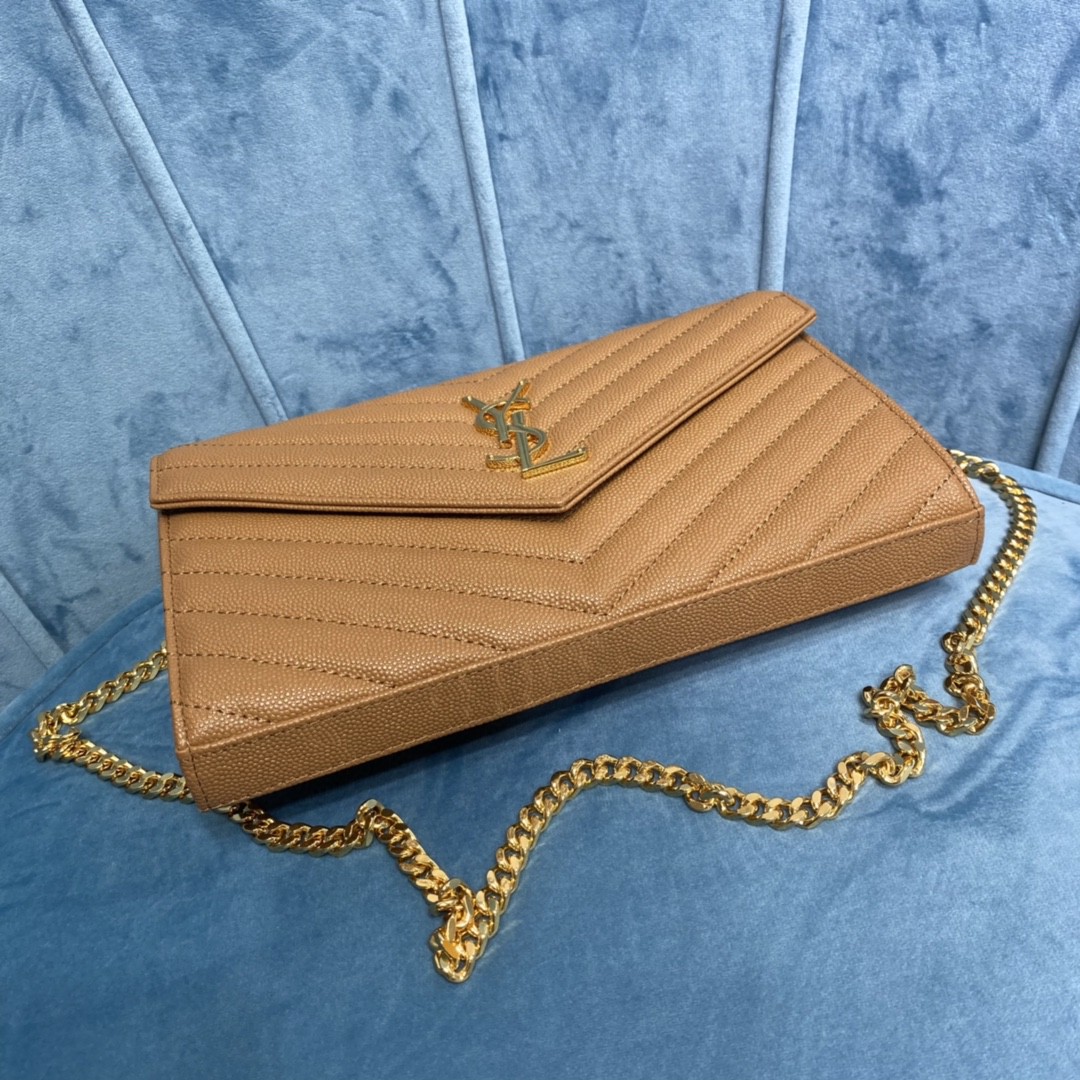 YSL CASSANDRE MATELASSÉ CHAIN WALLET