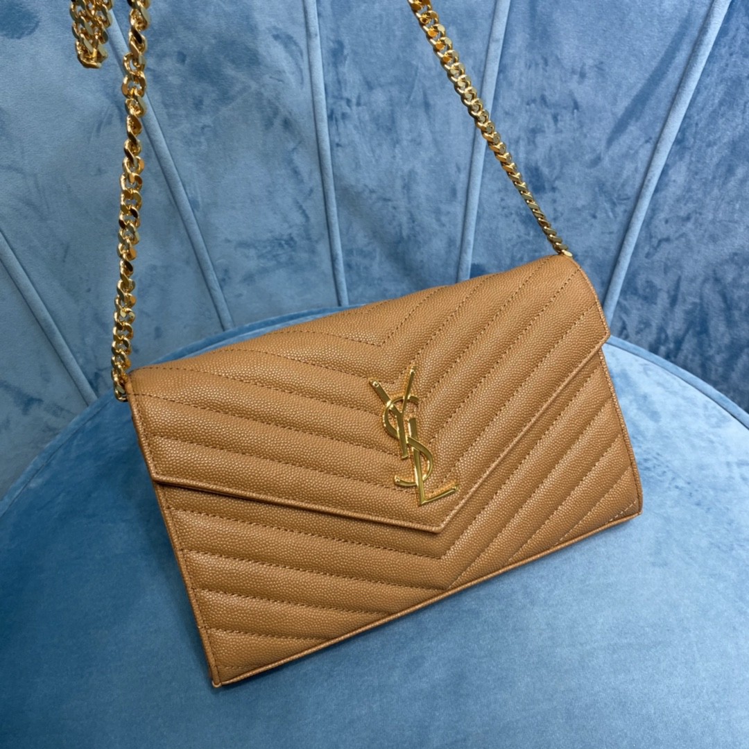 YSL CASSANDRE MATELASSÉ CHAIN WALLET
