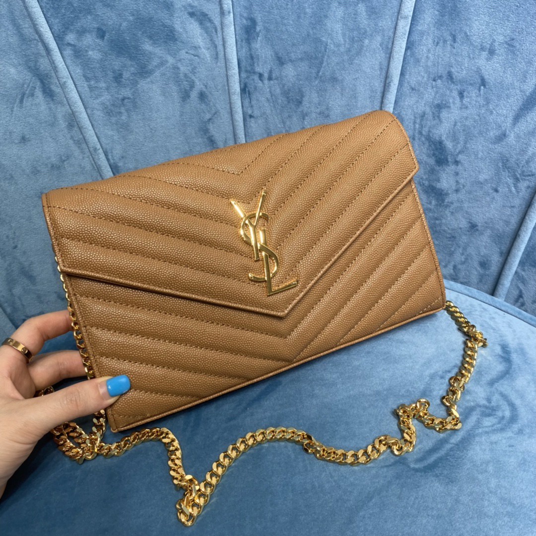 YSL CASSANDRE MATELASSÉ CHAIN WALLET
