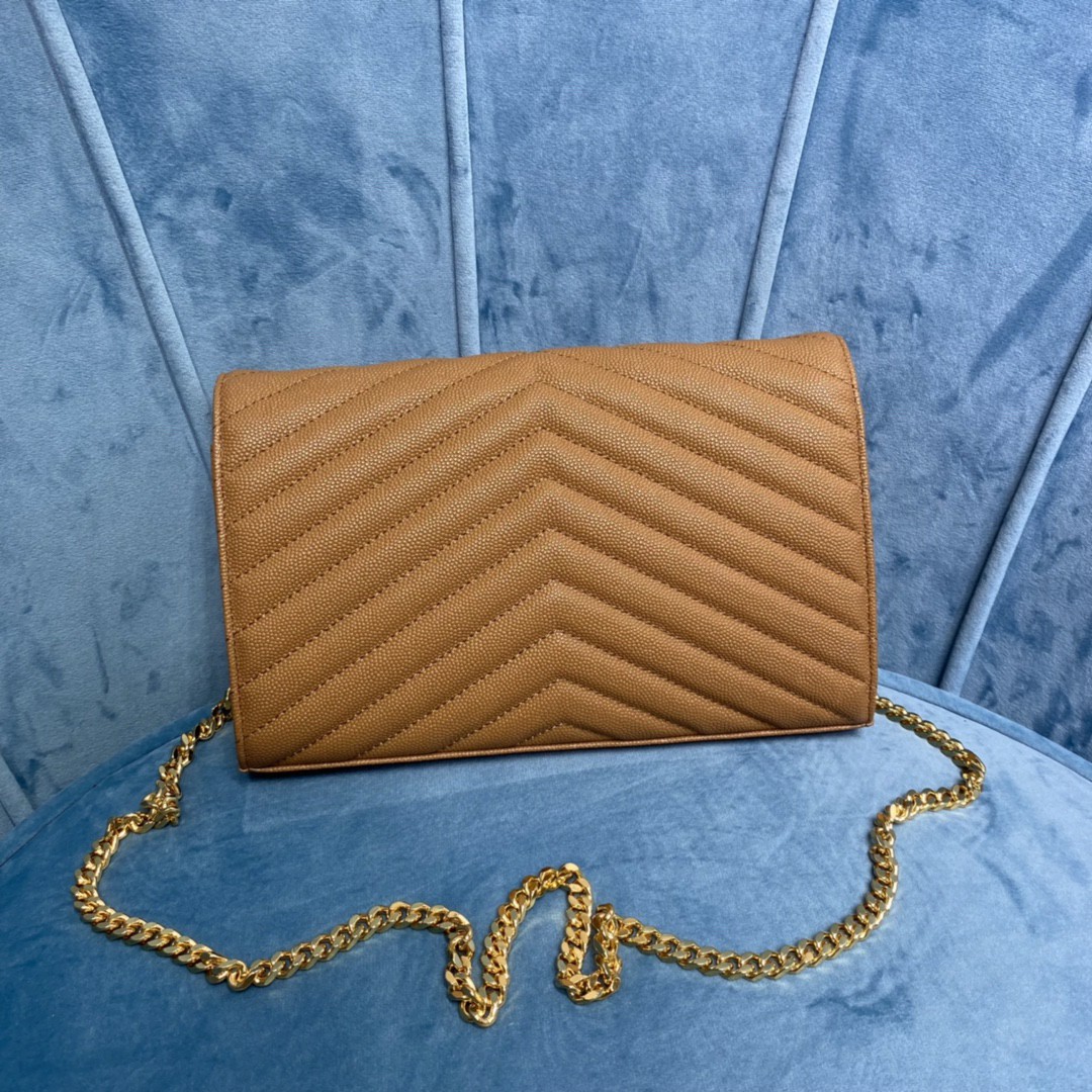 YSL CASSANDRE MATELASSÉ CHAIN WALLET